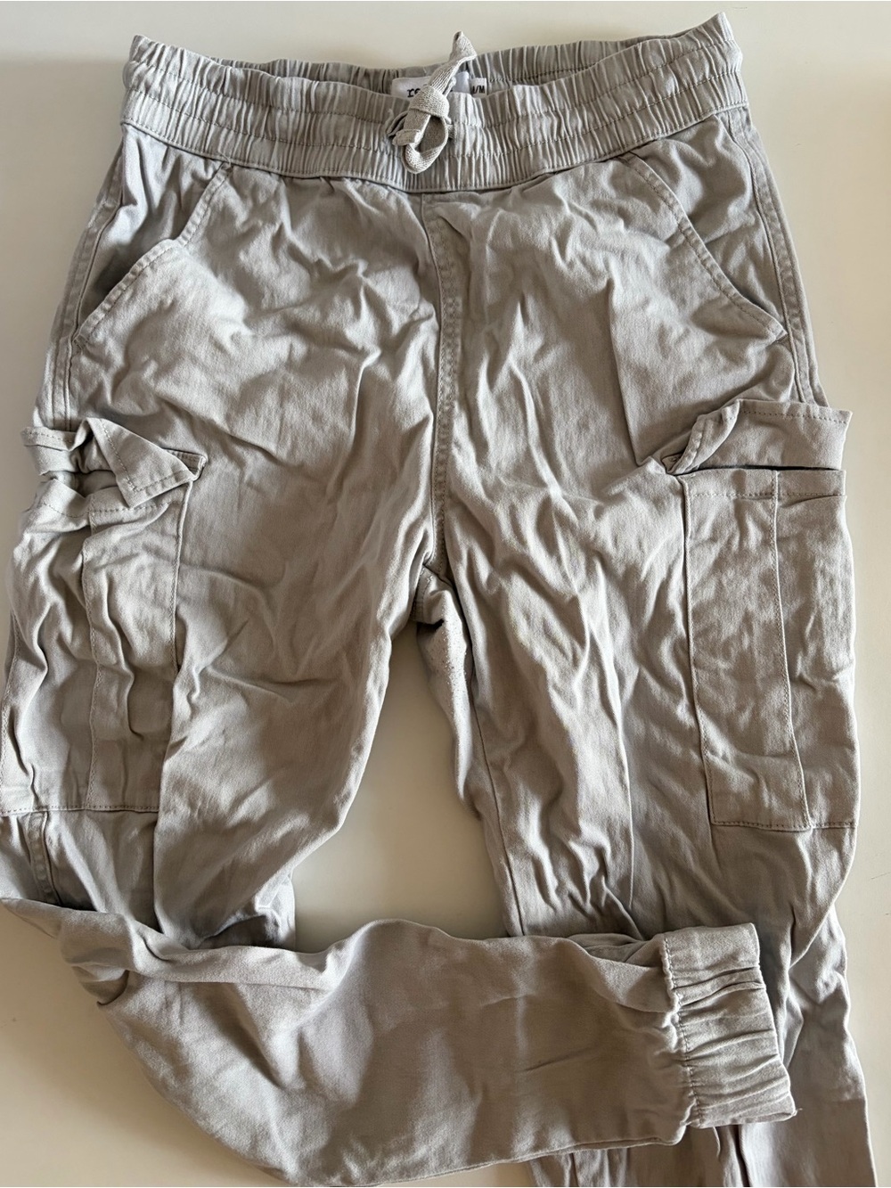 Men's Cargo Jogger Pants - Light Gray
